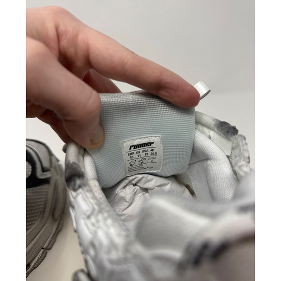 Balenciaga Runner Sneaker Gradient White/Black Size 12 US 45 EU - Picture 7 of 10